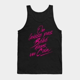 dans un coin noir Tank Top